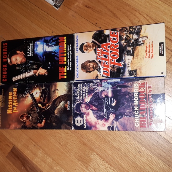4 x Chuck Norris VHS - Picture 1 of 3